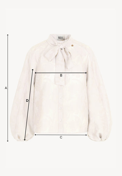 Kremowa bluzka z kwiatowym wzorem VALEA