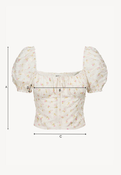 Boho bluzka w kwiatowy print VANNES