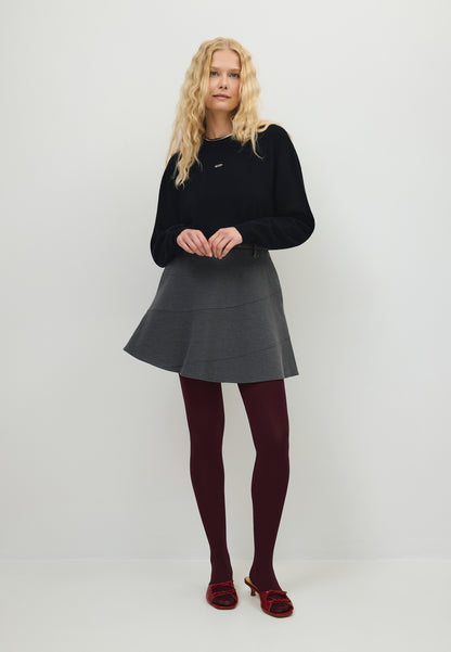 Szara spódnica mini SELINA