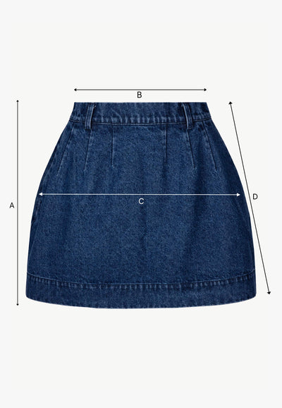 Jeansowa mini spódnica BREDA