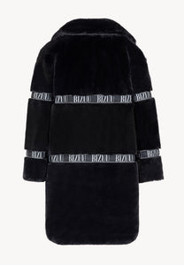 Czarne futro oversize FLORENCE