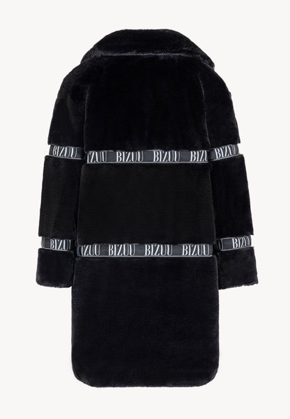 Czarne futro oversize FLORENCE