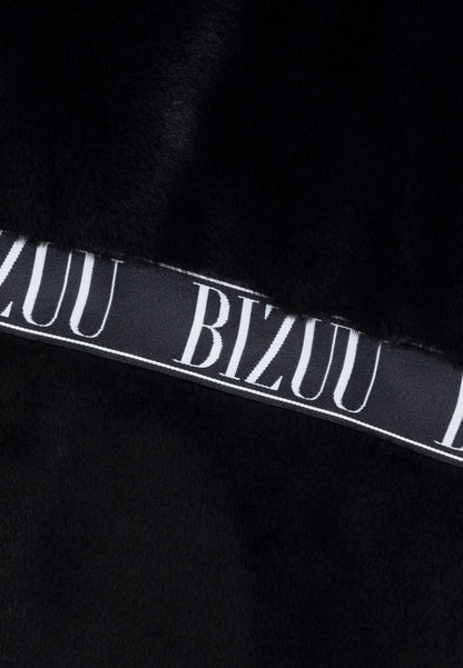 Czarne futro oversize FLORENCE