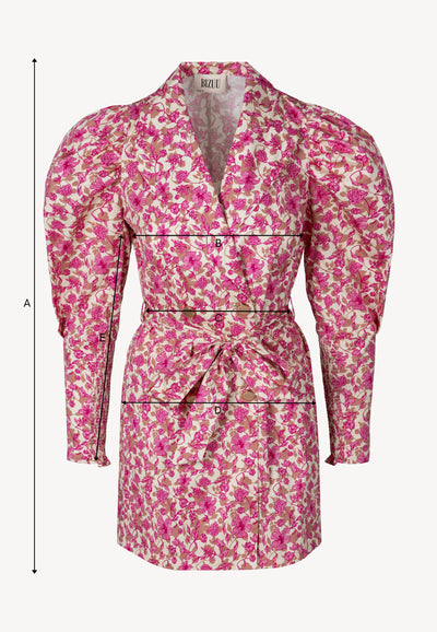 Sukienka mini w kwiatowy print GEORGINA