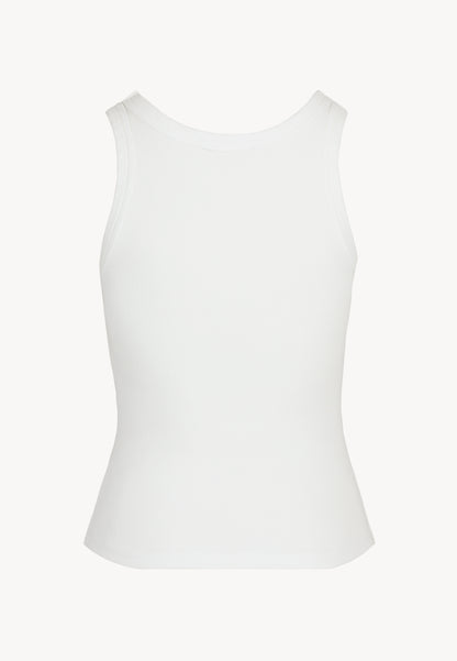 Kremowy top z haftem bizuu LOVIE