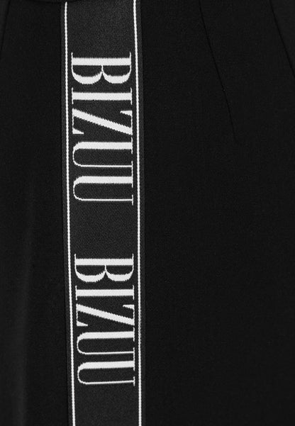 Czarne spodnie z szerokimi nogawkami MICHAEL