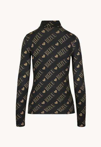 Dopasowany golf z logo SOPHIE grafitowy