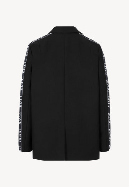 Czarna marynarka oversize z lampasem VANDA