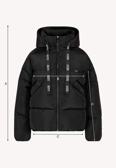Czarna kurtka puchowa oversize YOKO