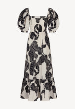 Załaduj obraz do przeglądarki galerii, Maxi sukienka z kwadratowym dekoltem MUNIA CABRERABLACK