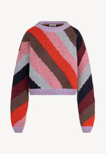 Sweter w kolorowe paski FORTUNE multikolor