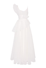 Załaduj obraz do przeglądarki galerii, Suknia z asymetrycznymi falbanami MARIA